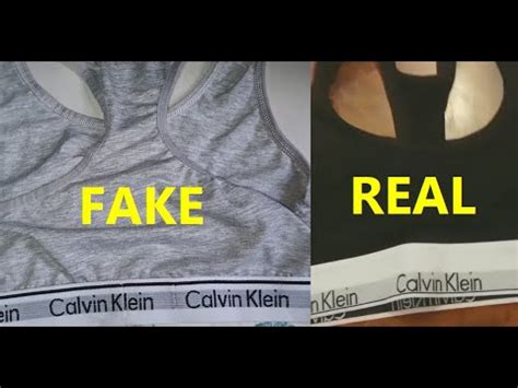 fake calvin klein bra|Calvin Klein Crop top bralette real vs fake review. How to spot .